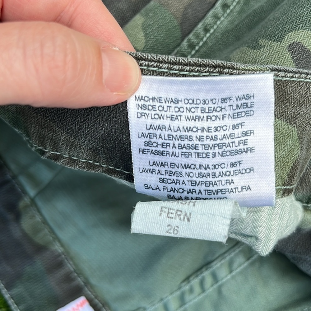 SUNDRY Camo Star Pants size 26 - Picture 6 of 11